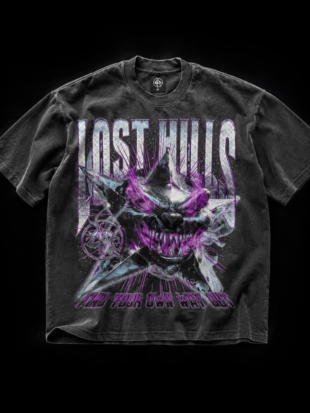 Lost Hills Purple Monster Graphic Tee - Size M - NWT